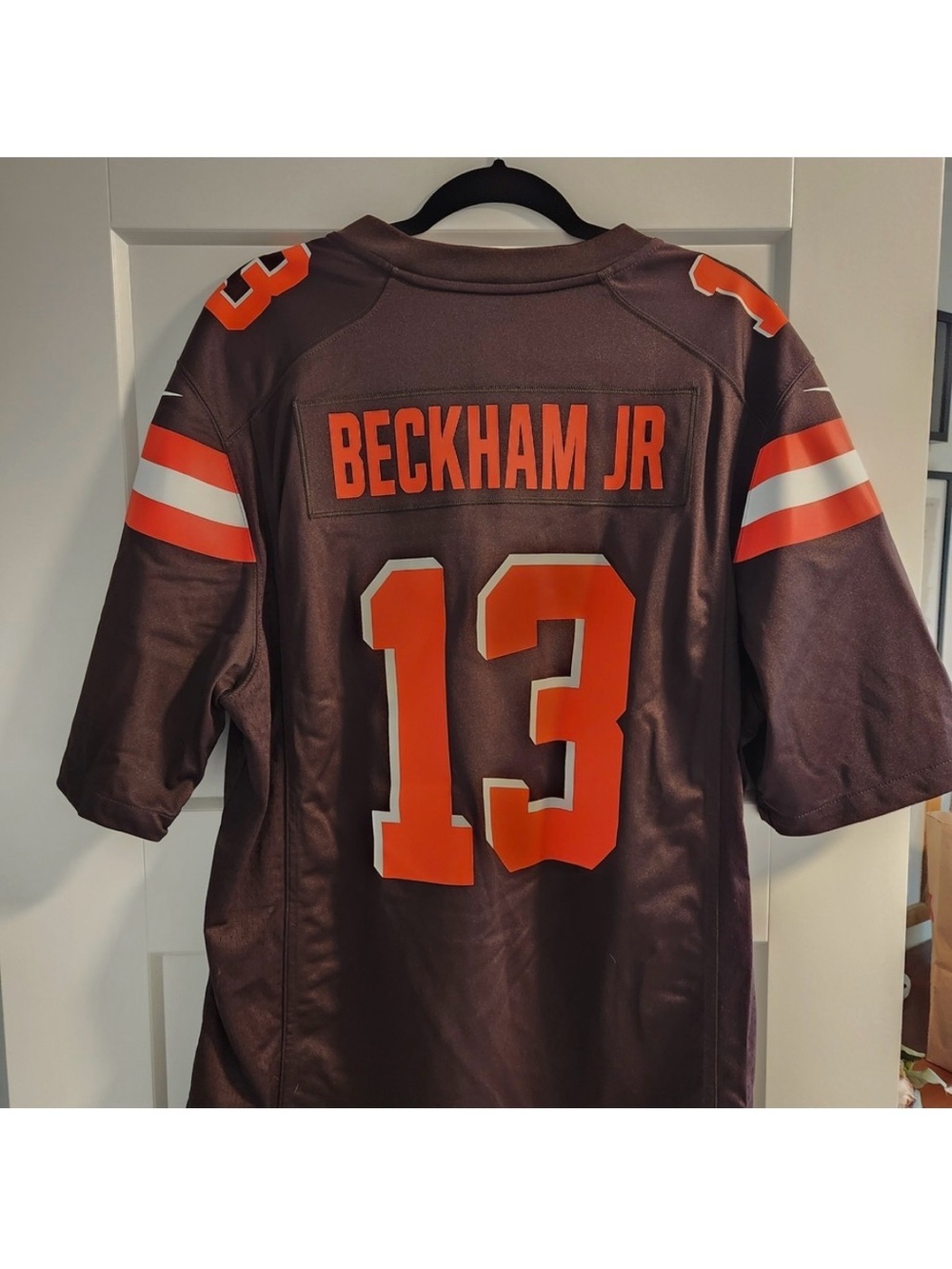 Odell Beckham jr Cleveland browns NFL Nike football Jersey large #13 Dawg pound